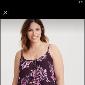Torrid plum shark bite tank top